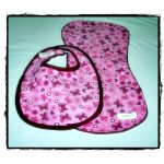 Bib & Burp Cloth Set - Pink Butterflies