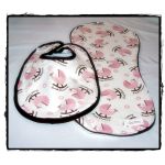 Bib & Burp Cloth Set - Pink Carriage