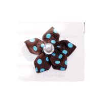 Turquoise Dots Star Flower