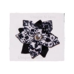 Double Black & White Star Print