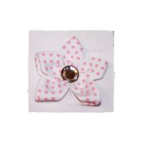 Swiss Dot Star Flower Bow