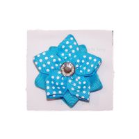 Swiss Dot Double Star Flower Bow