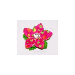 Double Fuschia Dots Star Flower