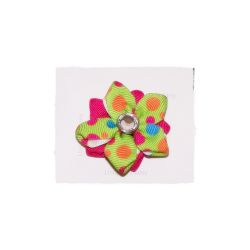 Double Lime Dots Star Flower